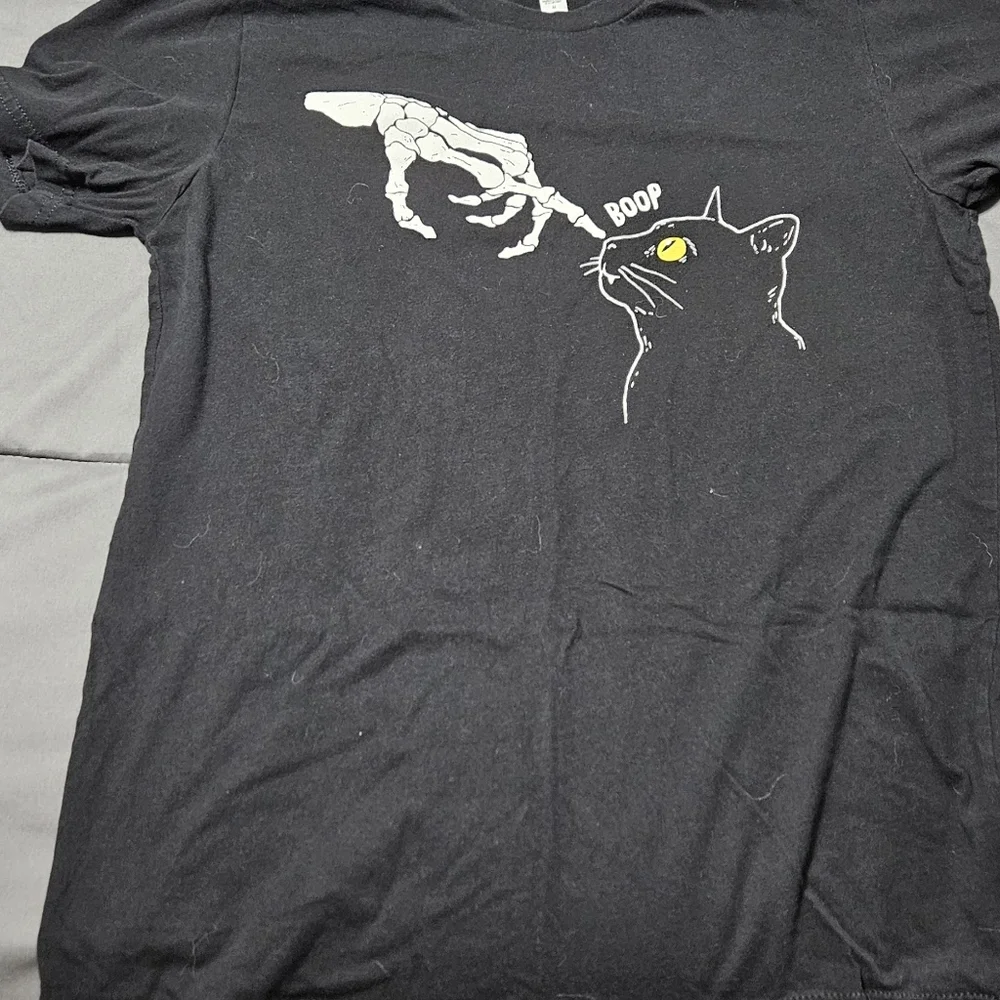 Black Cat Boop Graphic T-Shirt
